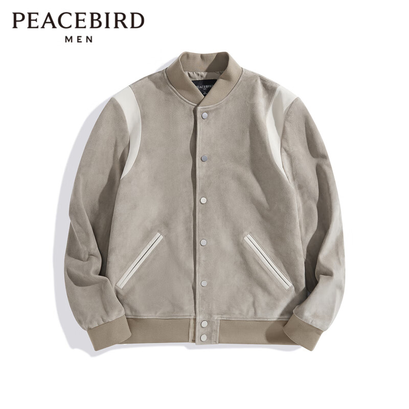 plus会员：PEACEBIRD 太平鸟 男装秋冬真皮皮衣夹克BYBDC4F04 487.25元（需领券）