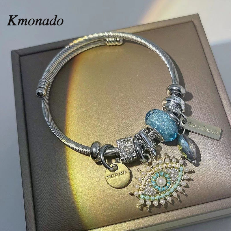 KMONADO 潘多拉手镯梦幻海洋恶魔之眼轻奢公主复古手串 9.9元