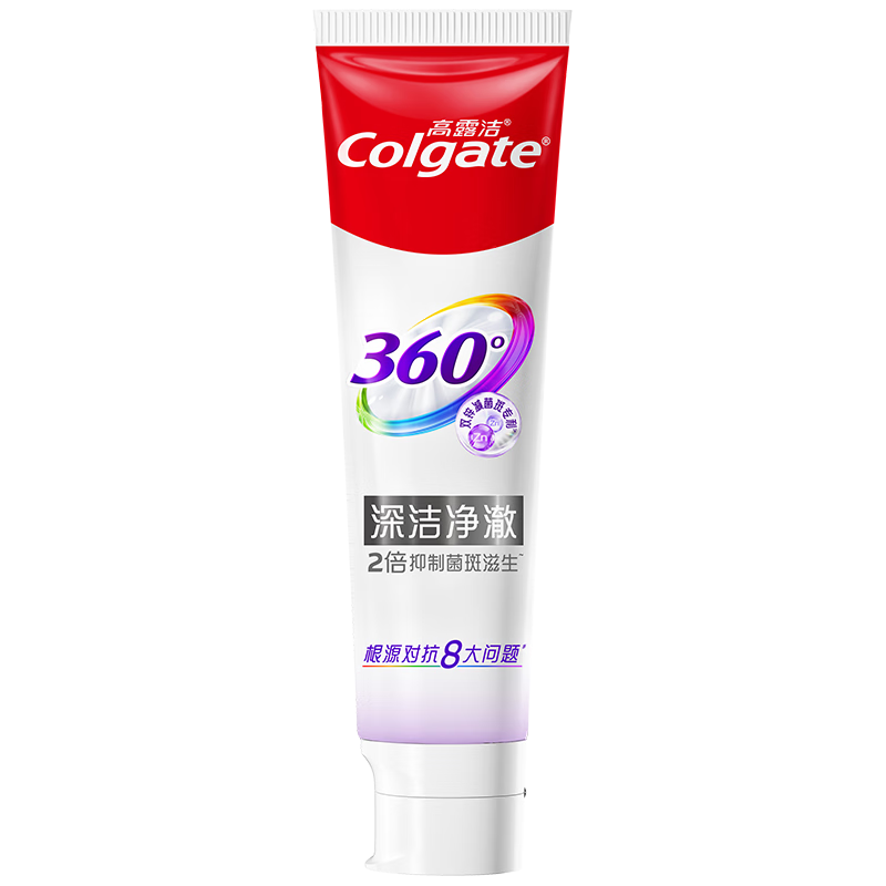 高露洁 360°精粹养龈备长炭深洁牙膏 180g 17.9元