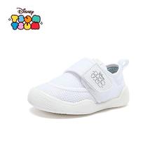 迪士尼（Disney） 童鞋儿童小白鞋女童白色轻便舒适防滑休闲鞋潮T1366白色28 6