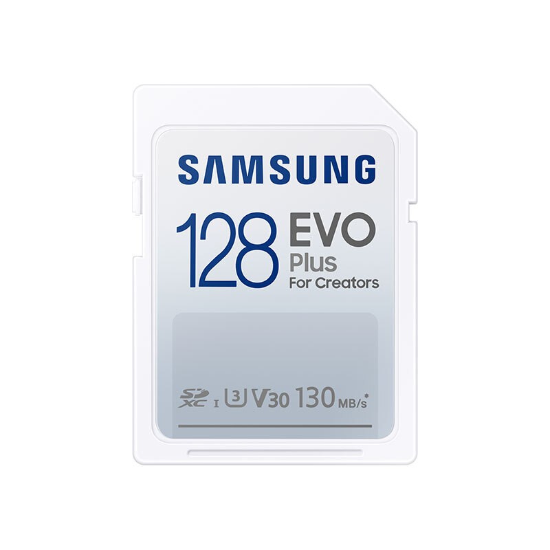 SAMSUNG 三星 128GB SD相机存储卡 EVO白卡 U3 V30 82.59元