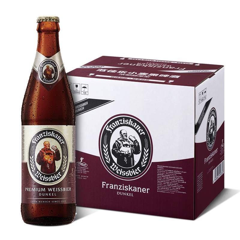 Franziskaner 范佳乐 德国小麦黑啤酒 450ml×12瓶 58.17元（需买3件，需用券）