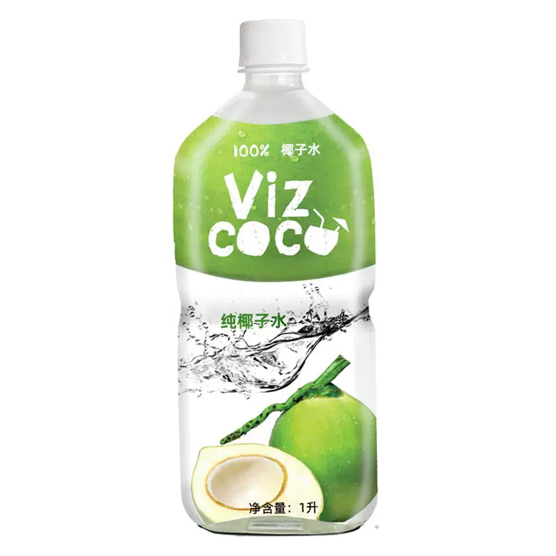 Vizcoco 100%椰子水 1L*2瓶 ￥19.9