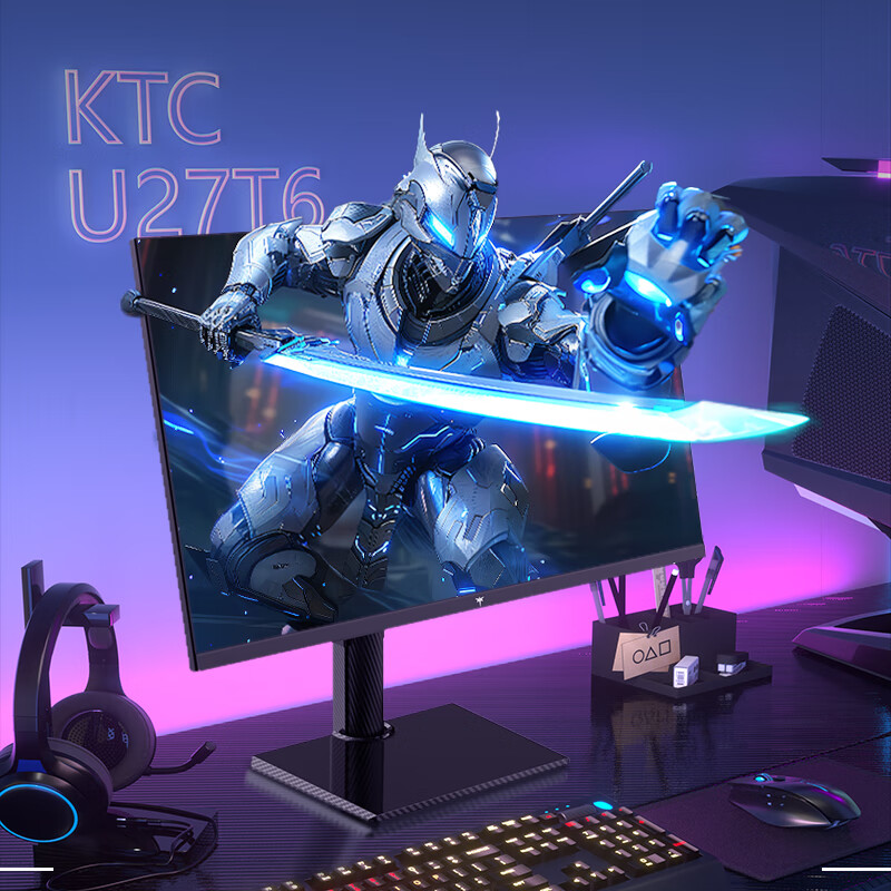 KTC U27T6 27英寸 IPS G-sync FreeSync 显示器（3840×2160、160Hz、140%sRGB、HDR400） 1779元