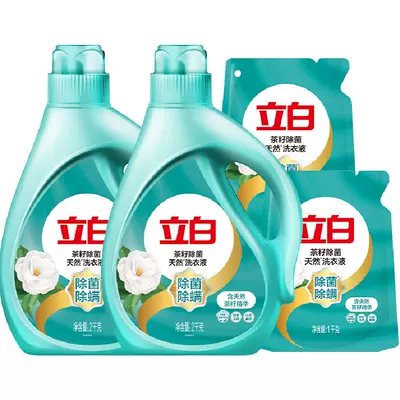 88VIP：立白 家用洗衣液整箱12斤茶籽除菌除螨6KG香味持久 32.47元
