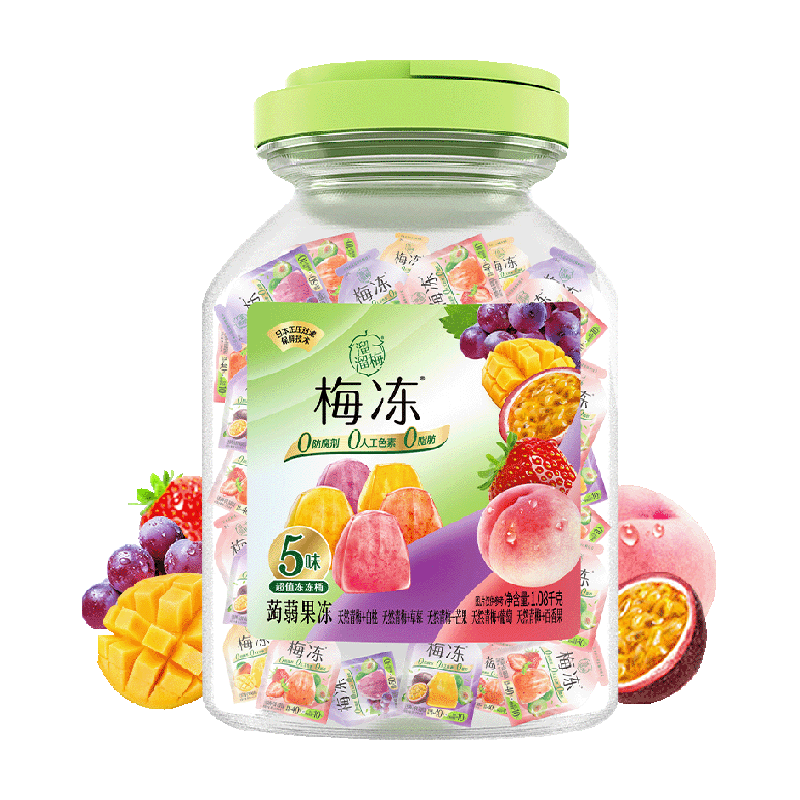 溜溜梅 蒟蒻6味梅冻 480g*1袋（24小袋） ￥13.01