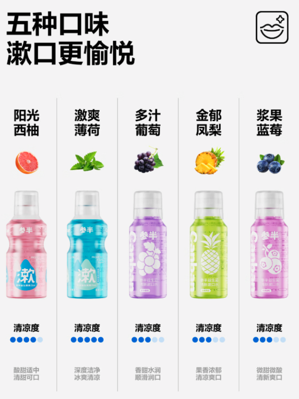 參半 NYSCPS 參半 陽光西柚味樂活優(yōu)養(yǎng)漱口水 250ml