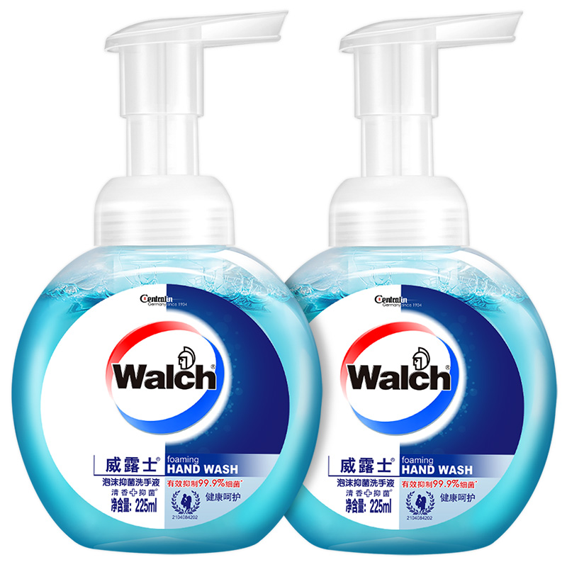 Walch 威露士 泡沫洗手液 健康呵护225ml×2 19.9元