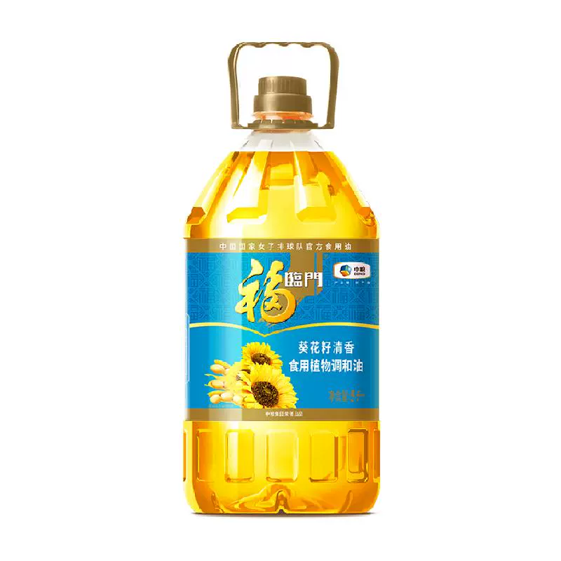 福临门 葵花籽清香食用植物调和油5L ￥39.9