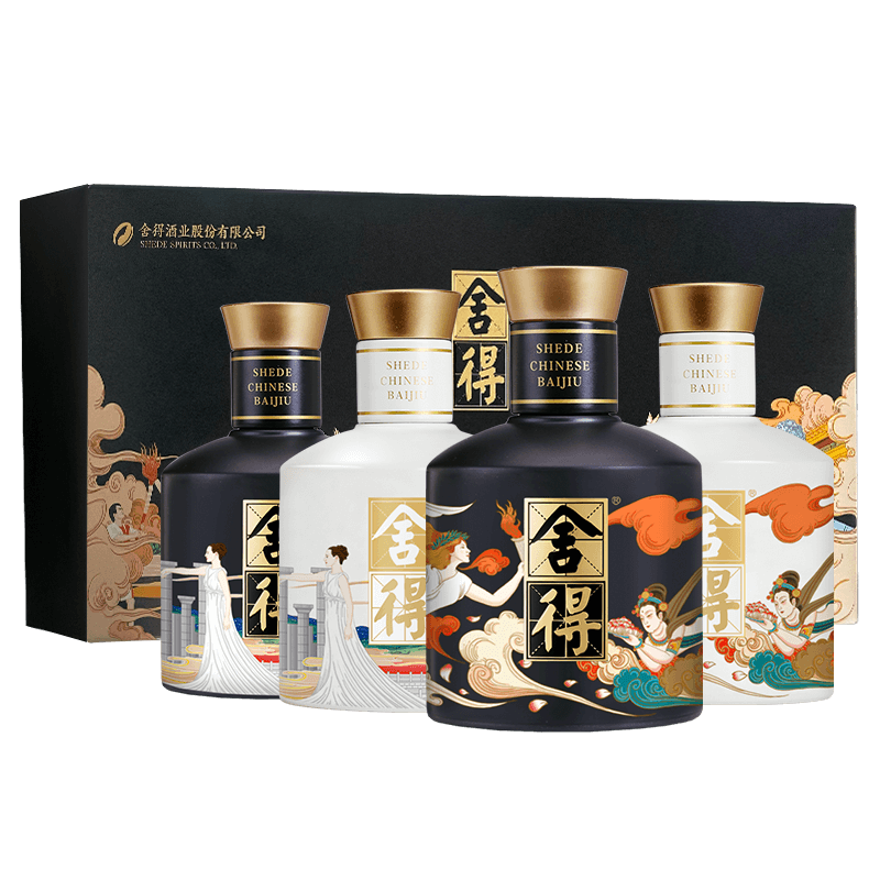 舍得 白酒 舍得大典版小酒礼盒装 52度 100mL 4瓶 -礼盒装 154.51元（需用券）