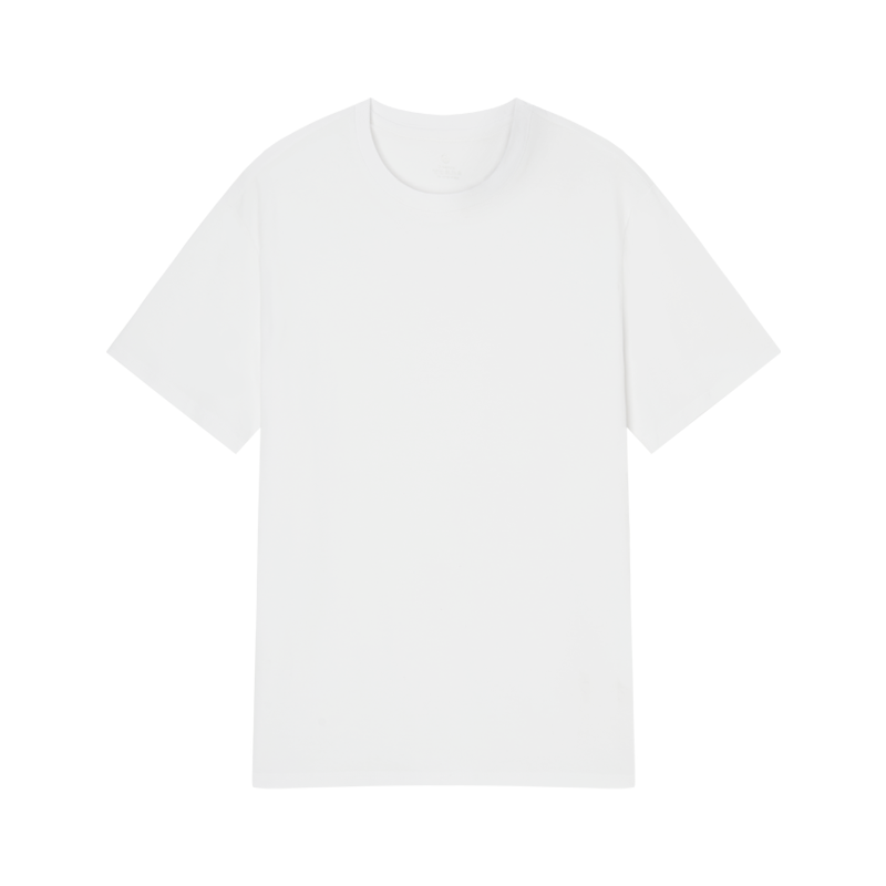 PLUS会员：京东京造 男士圆领短袖T恤 白色 29.5元