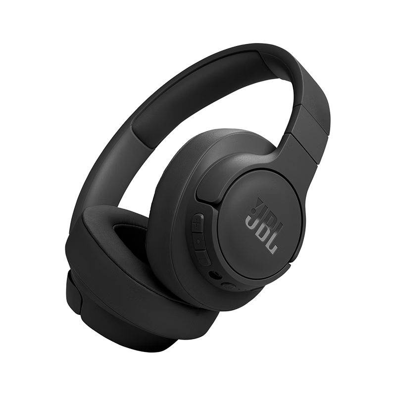PLUS会员: JBL T770NC无线蓝牙降噪耳机 头戴式主动降噪游戏耳机 70小时续航 暗