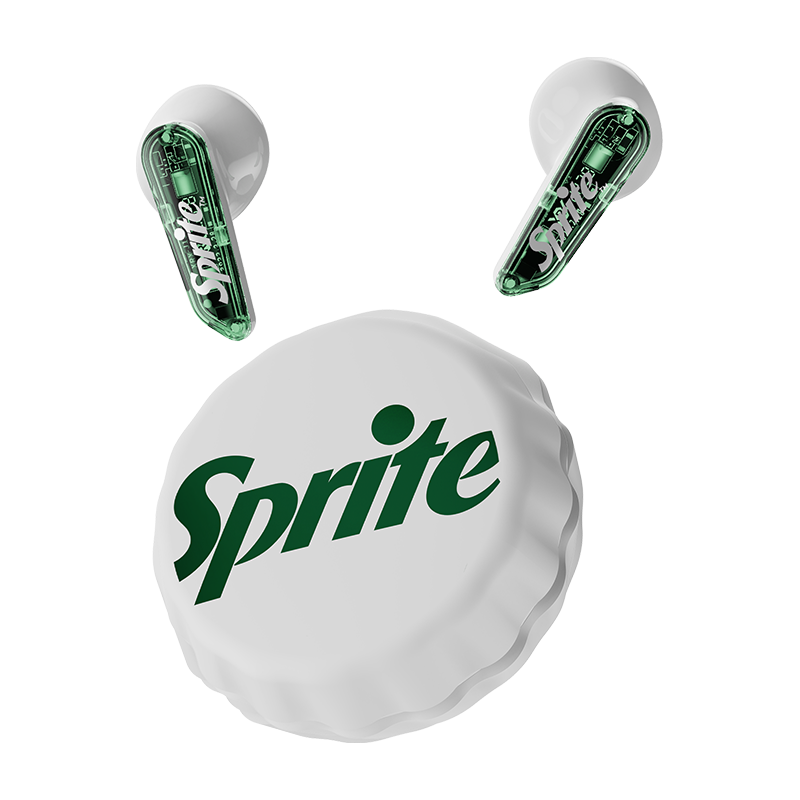 Coca-Cola 可口可乐 雪碧T13瓶盖蓝牙耳机无线半入耳式运动游戏电竞耳机ENC通