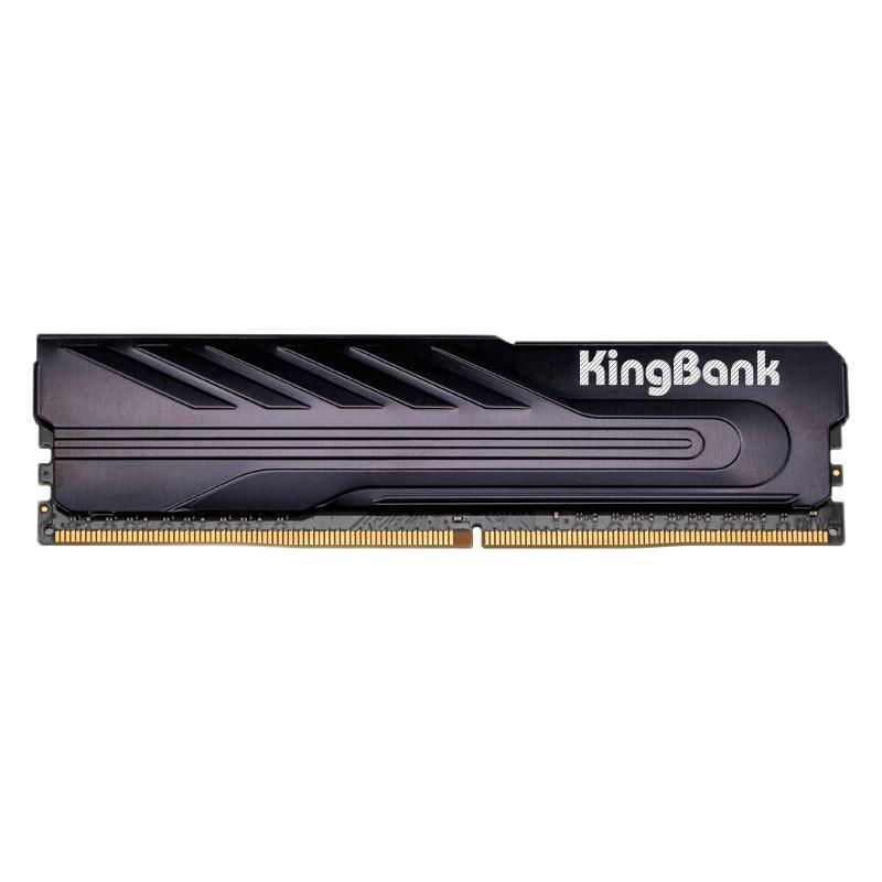 KINGBANK 金百达 黑爵战甲系列 DDR4 2666MHz 台式机内存 马甲条 黑色 16GB 138元（