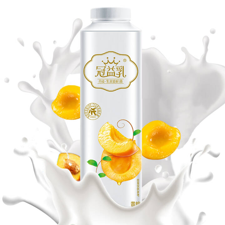 蒙牛 冠益乳 黄桃果粒酸奶 450g 风味发酵乳(2件起售)