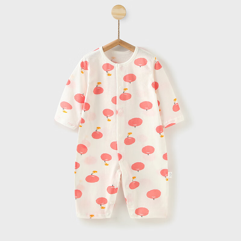 瑄妮薇 婴儿连体衣夏季薄款长袖哈衣睡衣 19.5元（需买2件，共39元）