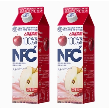 摘养 NFC苹果汁 1kg*2盒 19.9元包邮（需用券）