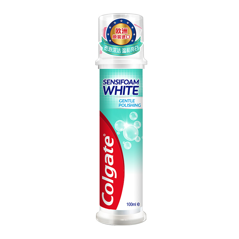 88VIP：Colgate 高露洁 密泡亮白直立式按压式牙膏100ml 14.9元