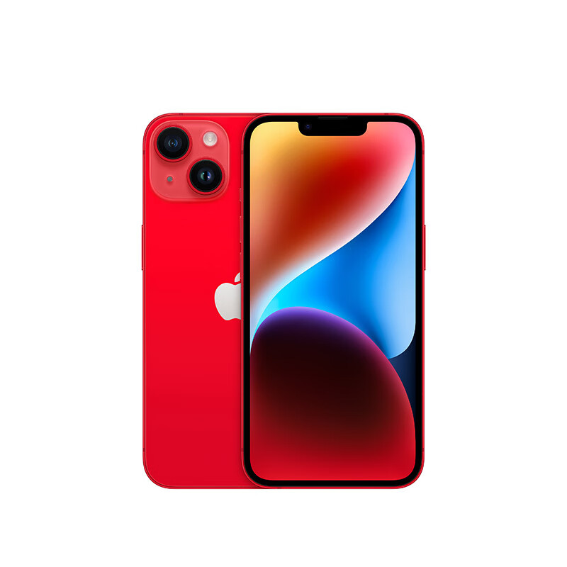 移动端：Apple 苹果 iPhone 14系列 A2884 5G手机 128GB 红色 4699元