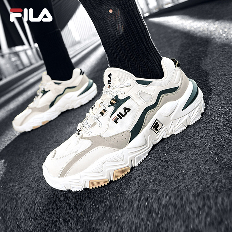 FILA 掠夺者2男鞋跑步鞋撞色轻便运动鞋老爹鞋女鞋鞋 559元