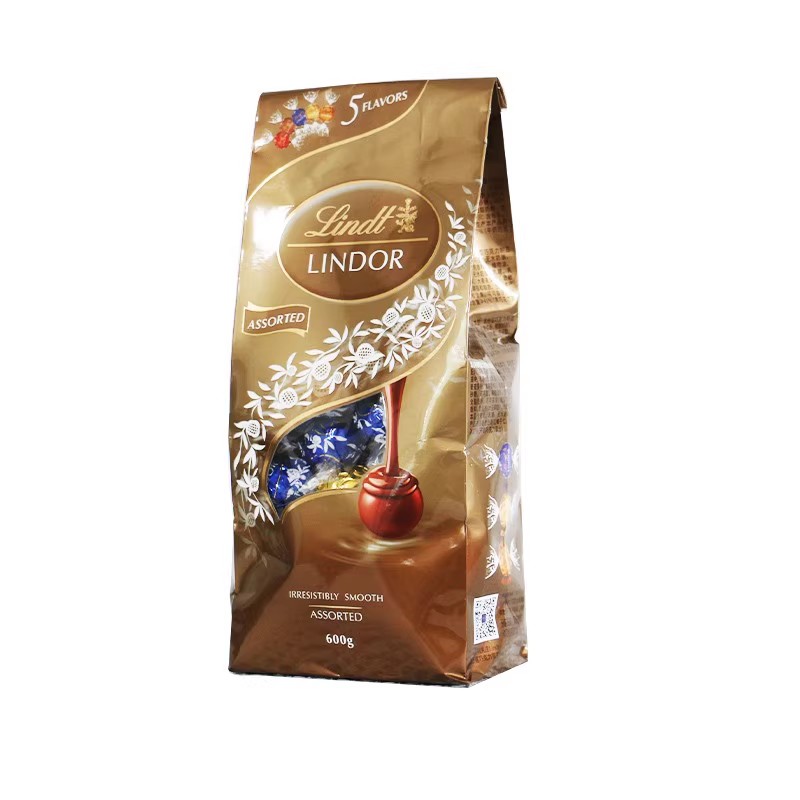 Lindt 瑞士莲 软心牛奶巧克力 混合装 600g/袋 73.9元