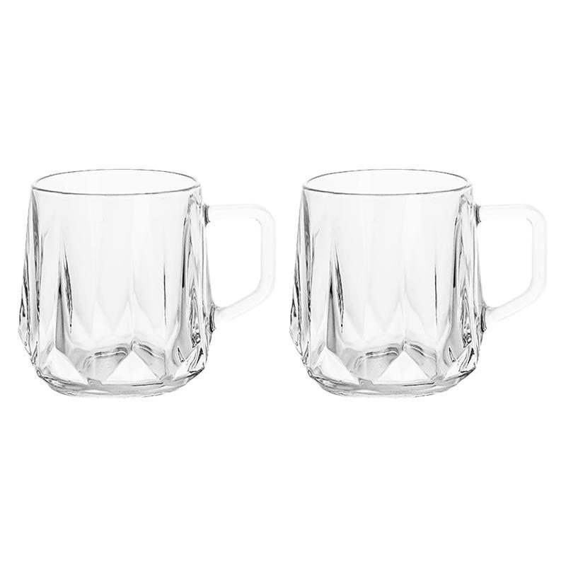 LOVWISH 乐唯诗 钻石纹玻璃水杯果汁杯简约奶杯茶饮杯水具套装 透明色 7.9元（需用券）