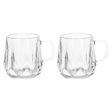 LOVWISH 乐唯诗 钻石纹玻璃水杯果汁杯简约奶杯茶饮杯水具套装 透明色 7.9元
