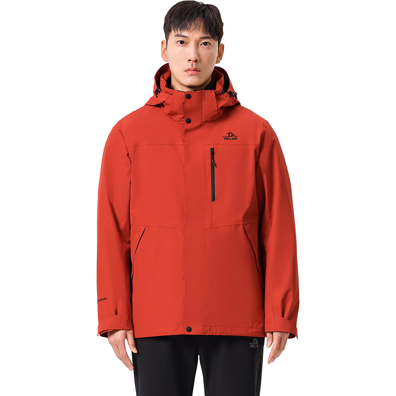 户外徒步：伯希和 11340105 山野2.0三合一冲锋衣 橄榄绿 L 274.96元