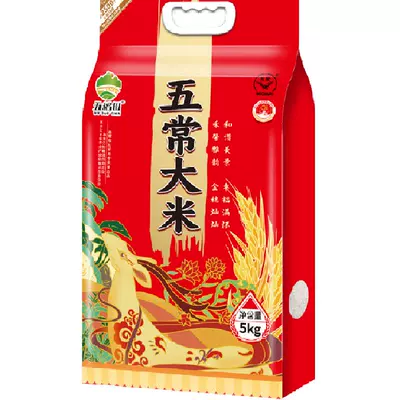 五稻田 五常大米 真空包装 5kg粳米一级 10斤东北大米 26.61元+2.74元淘金币