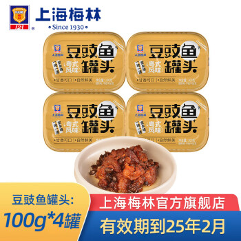 MALING 梅林 豆豉鱼罐头100g*4罐 ￥15.95
