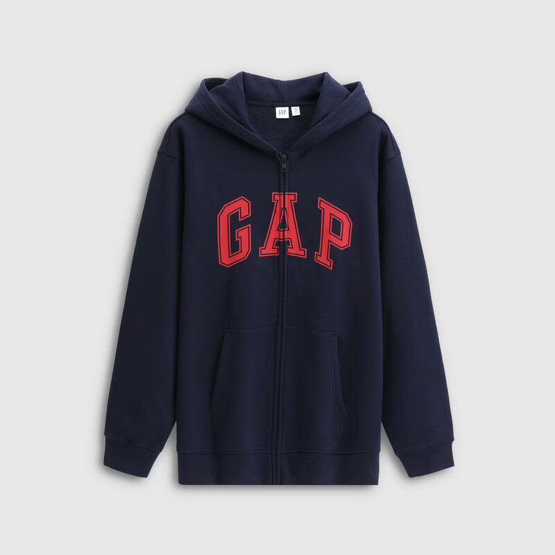 Gap Logo印花宽松抓绒连帽卫衣 786930 127元