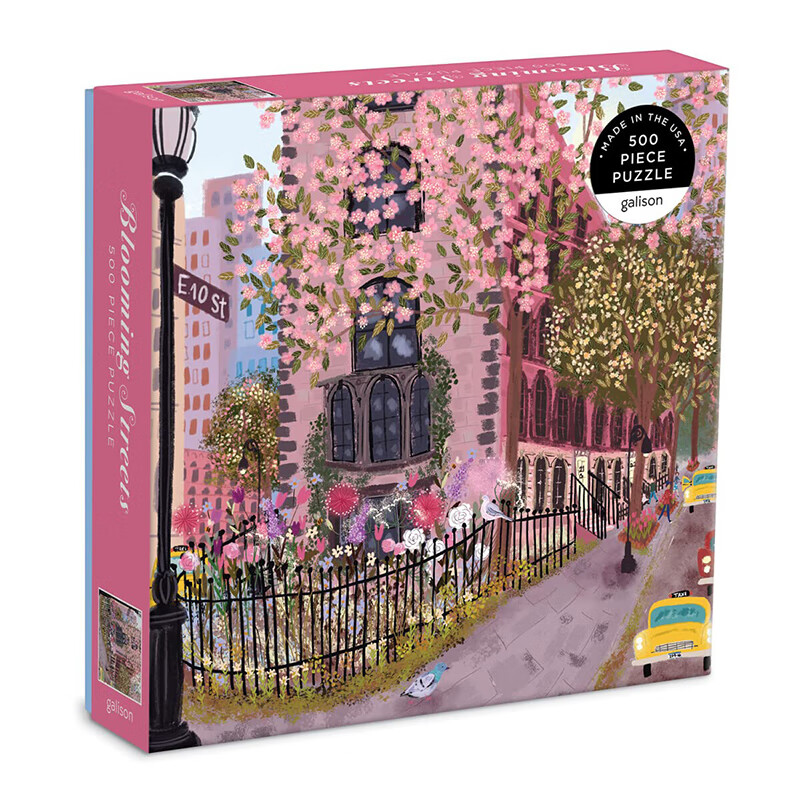 GALISON 繁花街道拼图成人500片 手工益智玩具 约51×51cm 97元