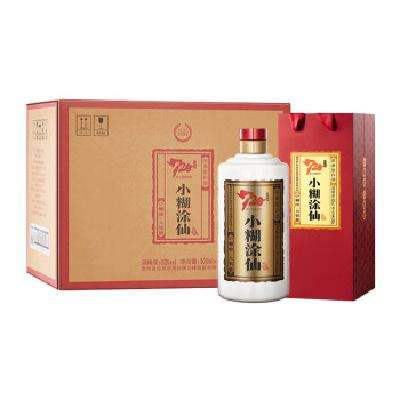 双11预售：小糊涂仙 720 金装版 52度 浓香型白酒 500ml*6瓶 整箱装 689元 包邮（