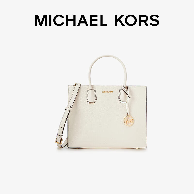 移动端：迈克·科尔斯 MICHAEL KORS MK女包MERCER系列单肩手提包大号奶白色289 107