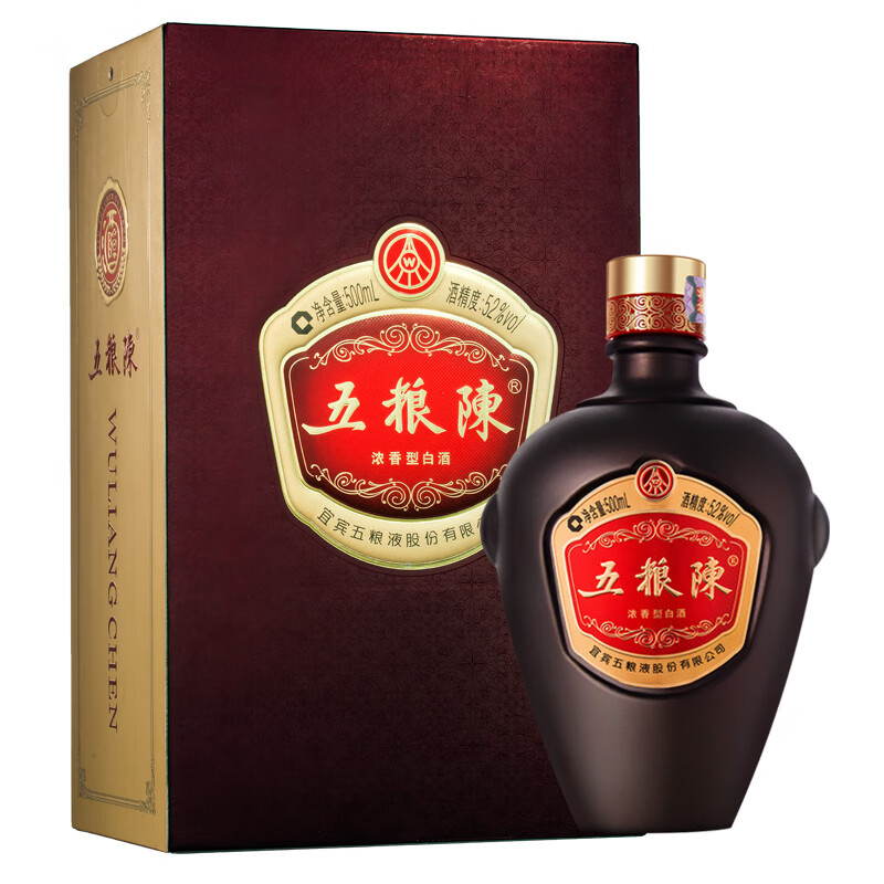 五粮液股份 白酒 52度 500mL 1瓶 五粮陈 传承 79.90元包邮（需试用）