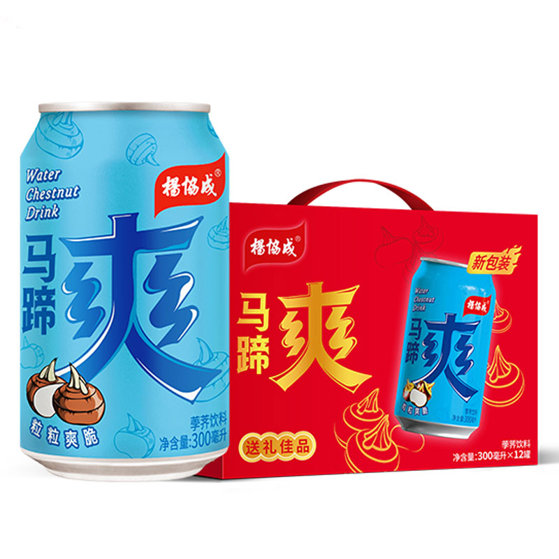 88VIP：yeo's 杨协成 马蹄爽饮料300ml*12罐礼盒装 39.9元