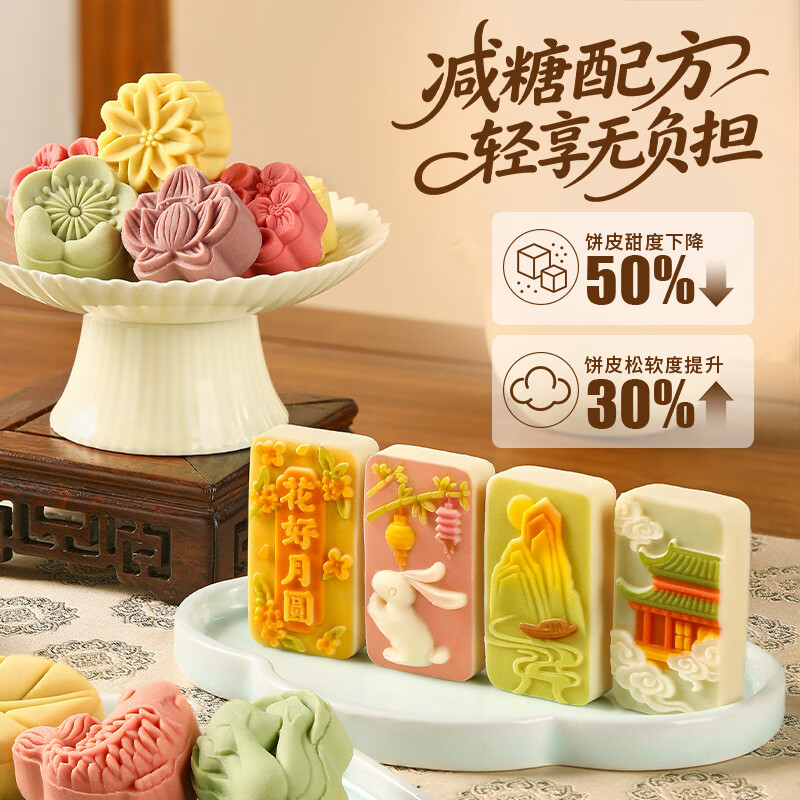 悠享时 月饼礼盒1204g 广式台式月饼苏式蛋黄酥 佳品 江山月三层礼盒 1204g 187元 - 86线报