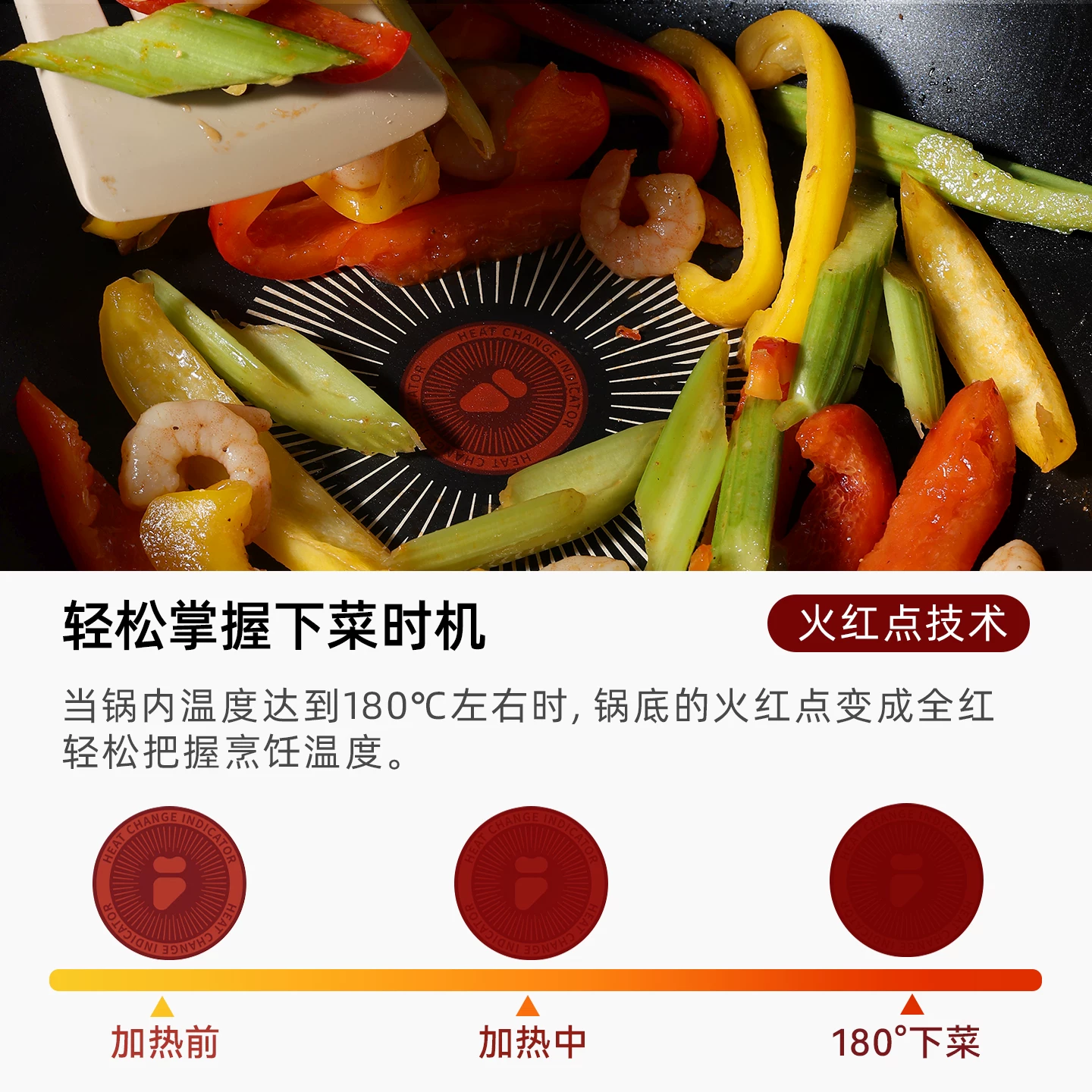 卡罗特 红点感温 不锈钢不粘炒锅30cm 带锅盖 55.29元 - 86线报