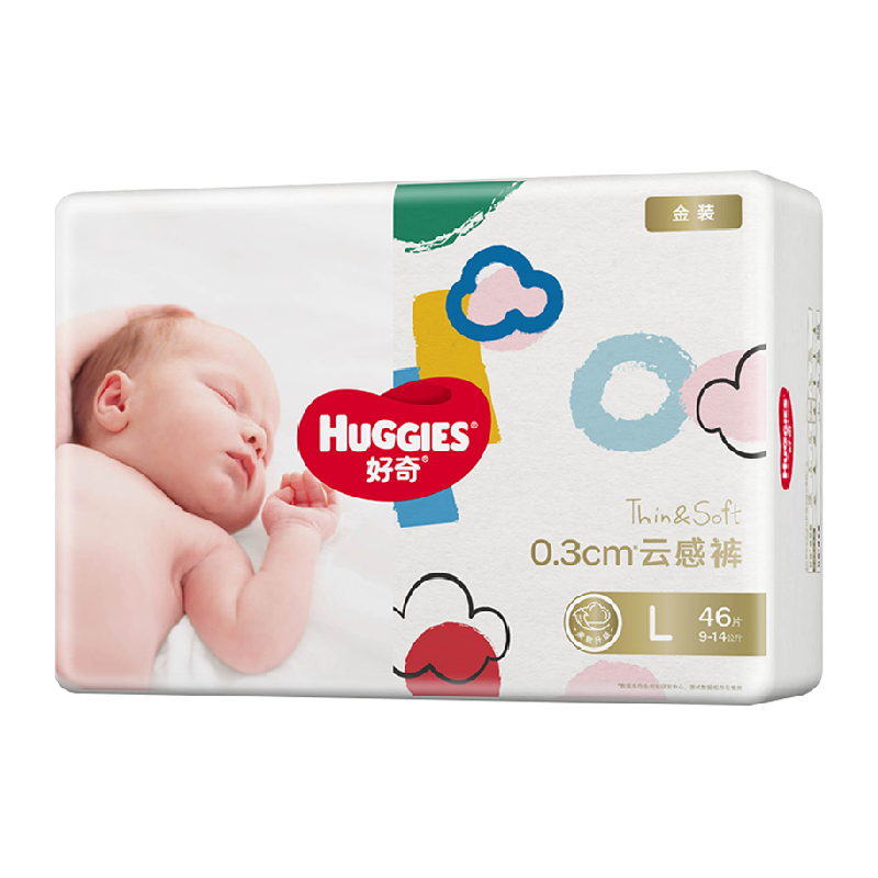 HUGGIES 好奇 金装系列 纸尿裤 L46片 ￥37.9