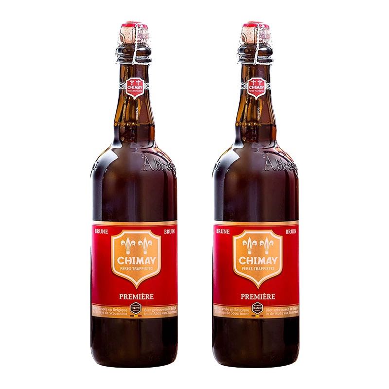 淘金币可用、今日必买：智美 红帽 修道院精酿啤酒 750mlx2瓶装 67.46元（58元