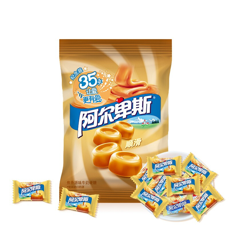 阿尔卑斯 牛奶硬糖 焦香源味 150g 8.5元