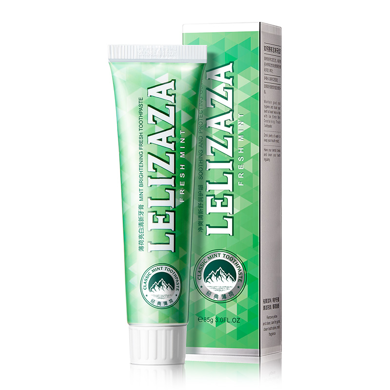 LELIZAZA 冰伊莱 薄荷亮白清新牙膏 85g 7.48元（需买4件，需用券）