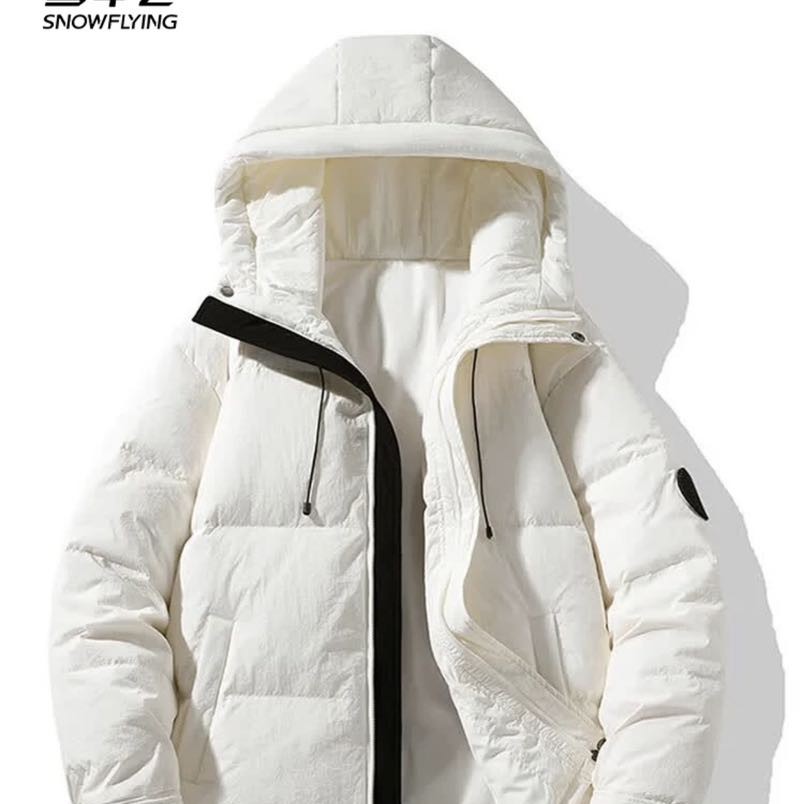 雪中飞 冬季新款时尚百搭抽绳连帽大口袋防风保暖羽绒服 149元（需用券）