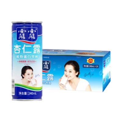 PLUS会员:露露杏仁露经典240ml*20罐＊3件 184元（需领券，合61.33元/件）