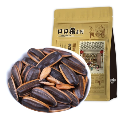 老街口 焦糖味+山核桃味 瓜子 420g×2袋 16.36元+1.55元淘金币