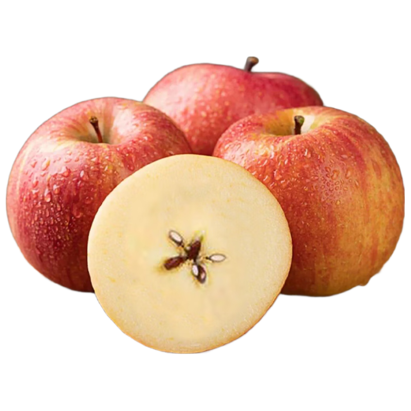 京觅 京鲜生 新疆阿克苏苹果 净重4.5斤 果径75-80mm 水果源头直发 23.9元（需