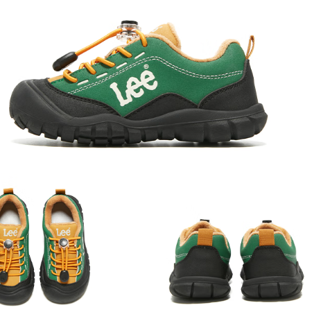 LEE KIDS 童鞋 防滑登山鞋 绿色 125.3元