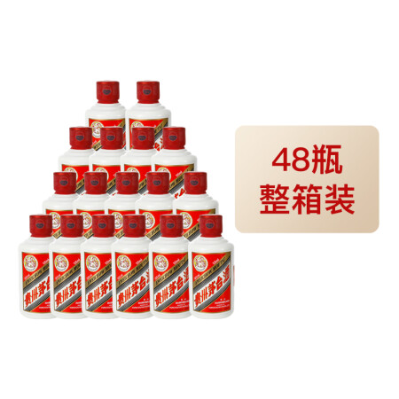 移动端、京东百亿补贴：MOUTAI 茅台 飞天 53度 酱香型白酒 125ml*12*4盒 29995.81