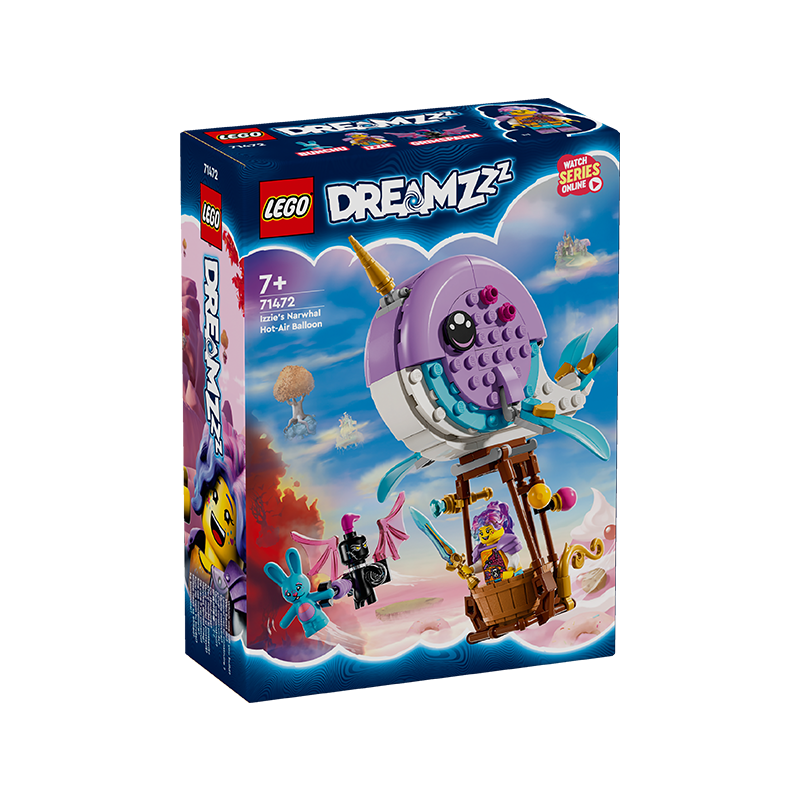 LEGO 乐高 梦境城猎人系列 71472 伊茲的独角鲸热气球 96.85元