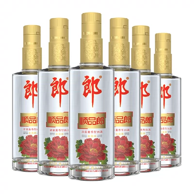 88VIP：LANGJIU 郎酒 顺品郎 45﹪vol 浓酱兼香型白酒 480ml*6瓶 174.04元